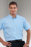 Herenoverhemd Russell Oxford KM(1x zwart maat XL(44))